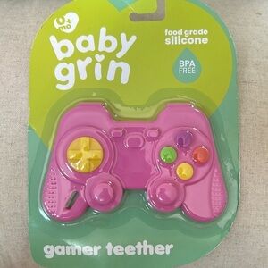 Baby Grin Food Grade Silicone Gamer TEETHER / BPA FREE/ BRAND NEW
